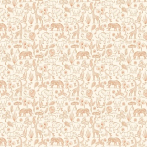 Watercolor Safari Adventure  Toffee - Mini