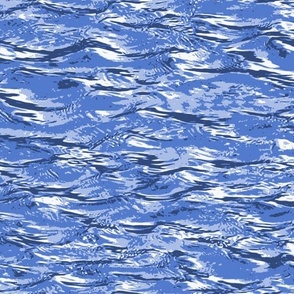 Water Movement 2 Waves Calm Serene Tranquil Textured Neutral Interior Monochromatic Blue Blender Earth Tones Subtle Sapphire Blue 527ACC Subtle Modern Abstract Geometric