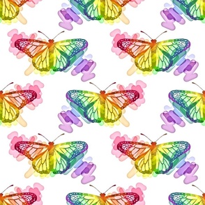 Rainbow Monarch Butterfly  