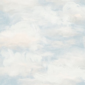 Cloudy skies - large scale - blue