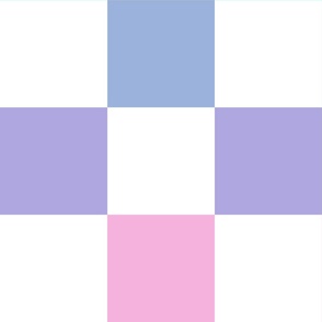 Bright pastel rainbow jumbo checkerboard wallpaper