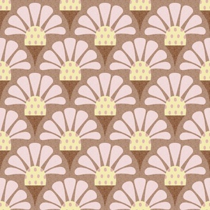 Cone Flowers - Light brown - Large