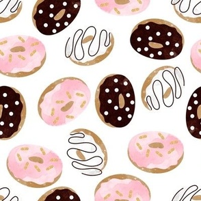 Watercolor Donuts