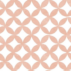 Watercolor Circles - Abstract- Quatrefoil-  Conch Shell -Benjamin Moore- 052 -Blush Pink