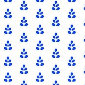 cobalt  blue and white delftware pattern small scale