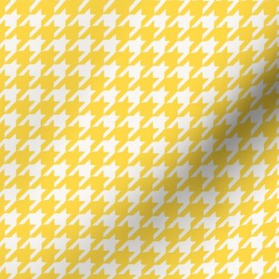 Houndstooth Yellow on White-01