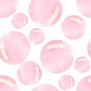 Watercolor Pink Bubbles