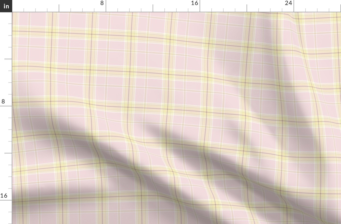East Fork Twill, Spring Shades Madras Plaid in Piglet & Butter 
