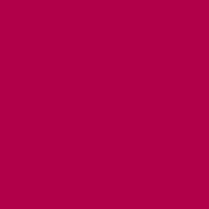 Raspberry Pink Solid Color #b00049