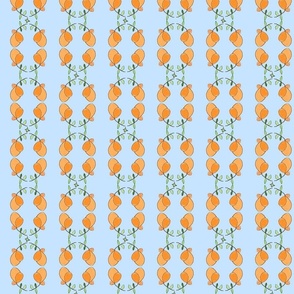 flower chain - orange