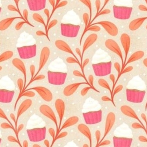 Floral Cupcakes | Cream
