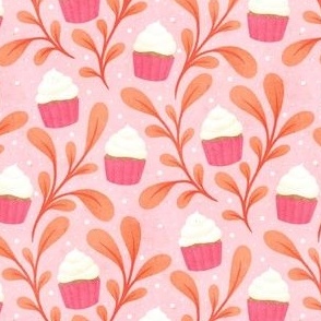 Floral Cupcakes |Light Pink