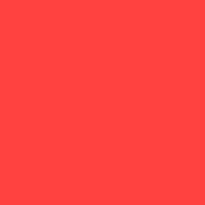 Brilliant Scarlet Red Solid Color #ff4140