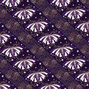 Celestial Butterfly Diagonal in Purple