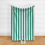 Fat Stripes Cabana in Emerald Green