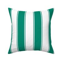 Fat Stripes Cabana in Emerald Green