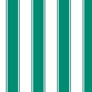 Fat Stripes Cabana in Emerald Green