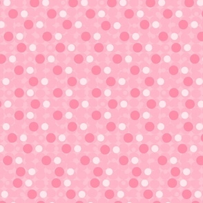 Simple pink and white dots