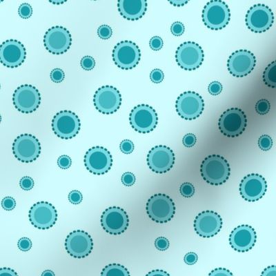 Simple turquoise dots