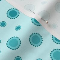 Simple turquoise dots