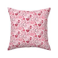 Nursing is a Work of Heart Medical Healthcare All Pinks by Angel Gerardo - Small Scale