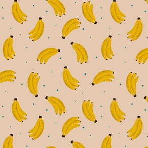 Summer fruit - bananas on peach M