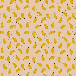 Summer fruit - bananas on peach Small