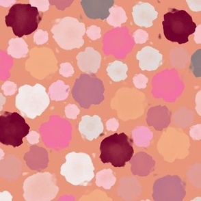 Pink paint polka dots