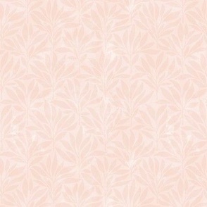 Small | Pink Olive Leaf Scallop Pattern