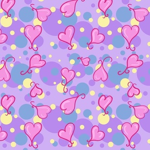 Spots and Hearts Pink