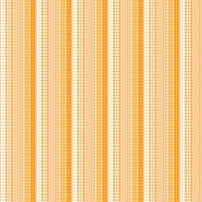Small Scale - Pleated Stripes-Orange Ombre
