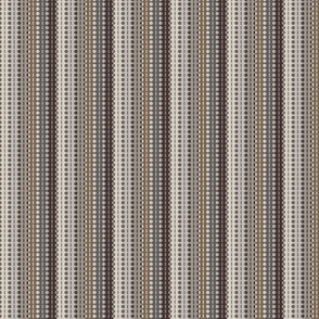 Small Scale - Vertical Pleated Stripes-Brown Ombre Hues