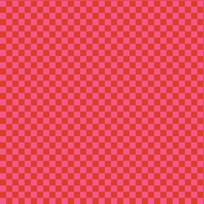 Checkerboard - Retro Bright 80s Pink - TINY