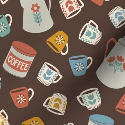 Vintage Coffee Time | Retro Brights [updated - see notes] | 12" Repeat