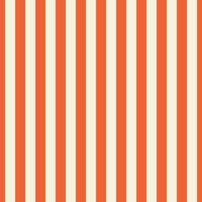 Orange and Beige Vertical Stripes