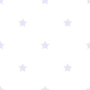 Digital Lavender regular star print on white - small