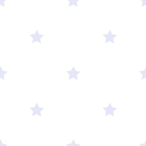 Digital Lavender regular star print on white - large