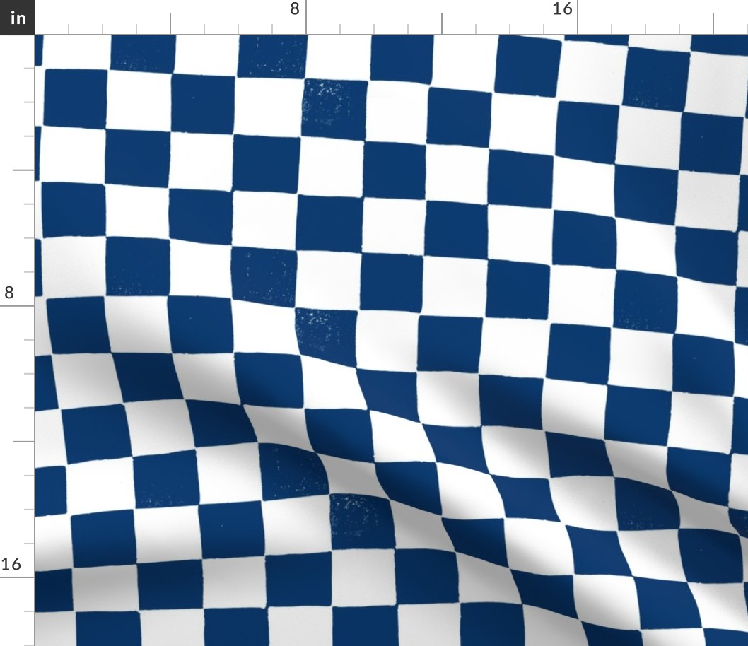 Blue and White Checker Print copy