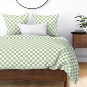 Soft Green and White Checker Print copy