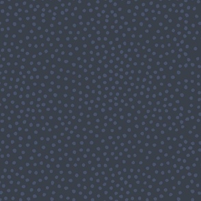 blue dots on a very dark navy blue solid color