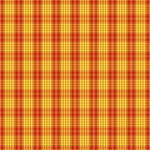 Tiny Summer Plaid Yellow Red
