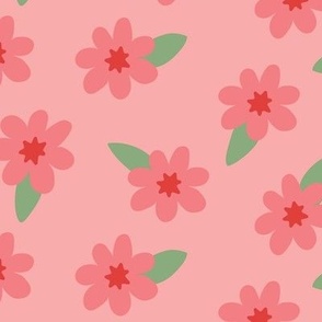 Pretty Pink Flowers - 2 inch