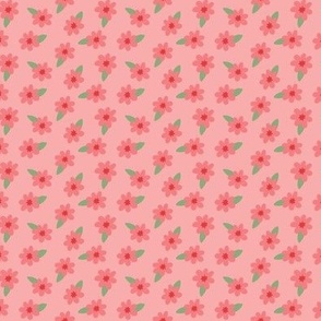 Pretty Pink Flowers - 1/2 inch