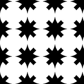 Unlinked Star Variant White on Black