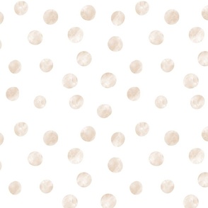 Beige and white polka dot, modern polka dot, gender neutral nursery