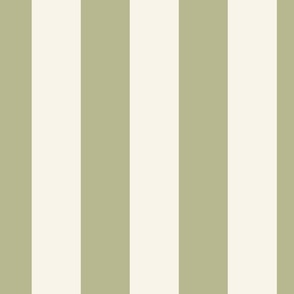 sage green and cream candy stripe