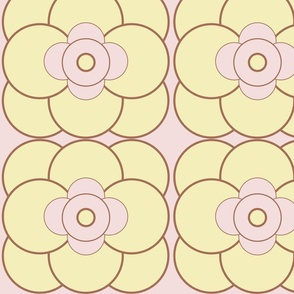 Abstract Flower Petals - Circular Geometric Shapes  - Butter & Piglet - Jumbo