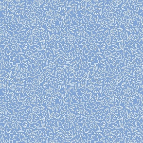 Pippy Squiggle Floral - Blue Small