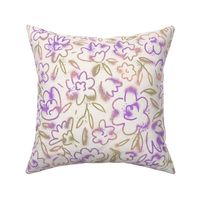 Pippy Squiggle Floral - Sprayed Ivory