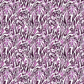 Purple Abstract Animal Print